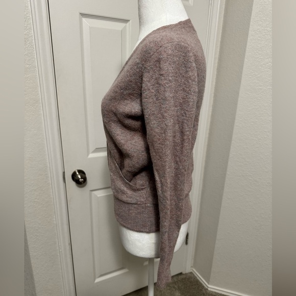 Madewell Lavender Wrap Merino Wool Blend Sweater Womens Size XXS - Picture 5 of 9